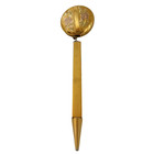 Vintage Ketcham Mcdougall Retractable Pen Brooch Pin Gold Tone Accessory