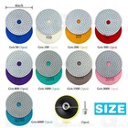 4 Inch 50-6000grit Diamond Polishing Pads Kit Wet dry For Granite Stone Concrete