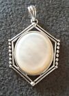 Designer Studio Barse Sterling Silver Overlay White Pearl Earrings Pendant Set