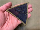 Original Wwii Us Army 1st Armored Tank Division Jacket Insignia Patch-black Back