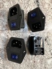 Blue Inlet Male Power Socket With Fuse Switch 10a 250v  Iec320 C14 