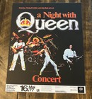 A Night With Queen 1977 Retro Replica Mini Rock Concert Poster 8x10 Cardstock