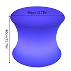 16  Led Color Light Up Furniture Chairs Bar Stool Square Club Seat Waterproof rc