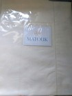 Matouk  sierra Hemstitch   100  Cotton Percale Euro Pillow Sham  Ivory  New 