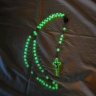 Vtg Catholic Rosary Bead And Religious Lot Jesus Crucifix Necklace Glow In Dark