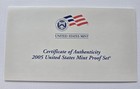 2005 United States Mint Proof Set Complete 10 Piece Set With Coa And Ogp