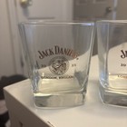 Set Of 2 Jack Daniels Whiskey 1915 London England Institute Seal Glasses 3 25   