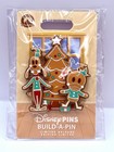 Disney Parks Christmas Build-a-pin 3 Pin Set 2025 Gingerbread Goofy   Donald Lr