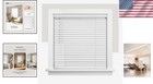46 x48  Cordless Vinyl Mini Blinds - Room Darkening  Moisture-resistant Design