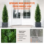 2 Pack 5  Artificial Cedar Topiary Tree Faux Plant Uv Home Decor In outdoor