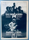 Diana Ross Supremes Temptations 1974 Original Uk Poster Advert