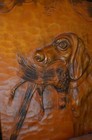 Hunting Dog Pheasant Duck Hunter Modern 3d Relief Hand Carved Wood Folk Art Vtg