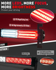 Emergency Strobe Traffic Advisor Light Bar  40led Dash Safety Warning Flashing 