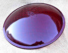Vintage Econolite Red 8-3 8  Glass Convex Traffic Light Lens  Tl-4655-e 