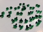 38 Vntg 5mm Green Plastic Eyes Dolls  Puppets  Owls  Fishing Lure  Polymer Clay