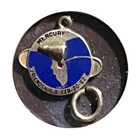 Project Mercury John Glenn Friendship 7 Sterling Silver Charm