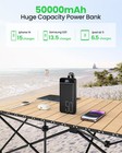 50000mah Power Bank 22 5w Fast Charge Usb-c  4 Out  Led For Iphone  Samsung     