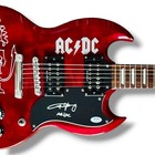 Angus Young Signed Guitar Custom Graphics Psa dna Coa Ac dc Epiphone Sg Pro