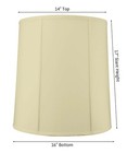 14x16x17 Large Drum Lampshade Egg Shell Shantung  Large Cylinder Replacement