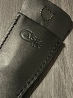 Vintage Case Xx Throwing   Dagger Knife Black Leather Sheath - Sheath Only