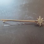 Kristin Ess Star Hair Pins Set Of 2 Gold Metal Clear Rhinestone