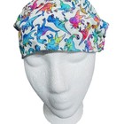 Crna Surgical Scrub Cap Bouffant Women Dinosaur