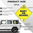 On Board Safety Warning Sticker For Car Window  5    5   Re Size  Baby On Board