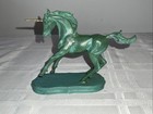 Vtg    Franklin Mint Bronze Unicorn Figurine Heavy Read