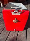 Rare Coca-cola 1950 s Antique  All Metal Ice Chest Cooler W bottle Opener