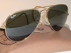 1980 s 58mm Vintage Bausch   Lomb Ray Ban Gp G15 Cable-wraps Aviator Sunglasses