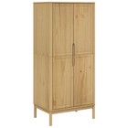 Wardrobe Storage Cabinet Closet Organizer Furniture Solid Wood Pine Vidaxl
