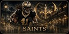 New Orleans Saints Decorative Aluminum License Plate 12x6 Football Car Tag
