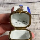 Limoges Peint Main Hand Painted 2  Porcelain Dreidel Trinket Box