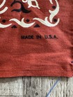 True Vintage 1940s Bandana Brown Selvedge Rn 14193 22    Nos