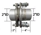 Universal Exhaust Spherical Joint Repair Flange Spring Bolt Kit 2 