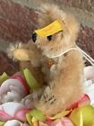 New Steiff 3    Miniature Xs Teddy Bear Ean 039713 Long Brown Mohair New W  Tags