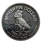 1984 Macpuffin Dollar Cape Breton Island Nova Scotia - Silver Dart 75th Anniv  