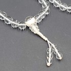 Clear Glass Prayer Beads Tasbih Islamic Necklace Sibha Masbaha 32 