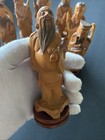 Vintage Chinese Hand Carved Boxwood Eight Immortals Statues Set