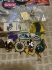 Lot Of 45 Mixed Small And Large Pins Vintage Tourist Consumer 