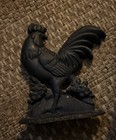 Rustic Farmhouse  Cottage Cast Iron Rooster Door Stop