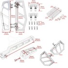 Riot Chrome Footpegs Shift Lever Pegs For Harley Touring Street Glide Softail