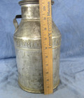 Vintage 1953 Galvanized  Heavy Duty  1 Gal   Milk Cream Can  Bowman Chicago