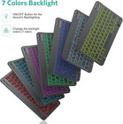 Wireless Bluetooth Keyboard   Mouse Combo For Ipad - 7-color Backlit  Rechargeab