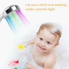 New Led Light Up Bathroom Shower Head Automatically Hydropower 7 Colors Changing