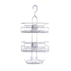 4 Way Adjustable Metal Shower Caddy Shower Bathroom Organizer Storage Rack Shelf