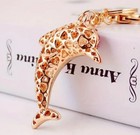 Sparkling Rhinestone Dolphin Keychain   Key Chain Purse   Backpack Charm
