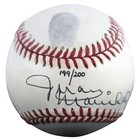 Giants Juan Marichal Signed Thumbprint Baseball Le   d 200 W  Display Case Bas