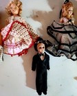 Lot Of 5 Vintage 1950   s Hard Plastic Dolls 5    9  