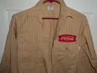 Vtg Original Coca Cola Lee Delivery Driver Advertising Shirt Tag Mens M Sz-14